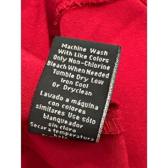 Shargano Red Utility Dress With Gold Tone Hardware Size 12 - Picture 11 of 11